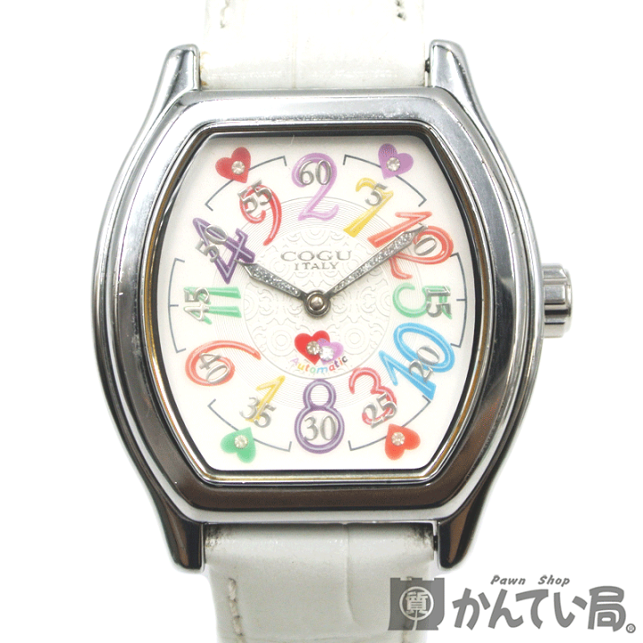 COGU (ITALY) アナログ COGU 自動巻き 裏スケ ITALY ジャンピング