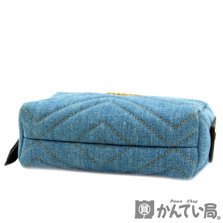 楽天市場】GUCCI【グッチ】476165 GG マーモント デニム ポーチ コスメ