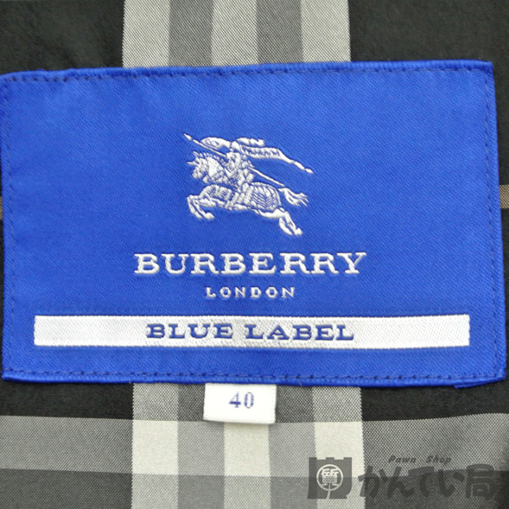 BURBERRY LONDON BLUE LABEL】サイズ40 黒 コート