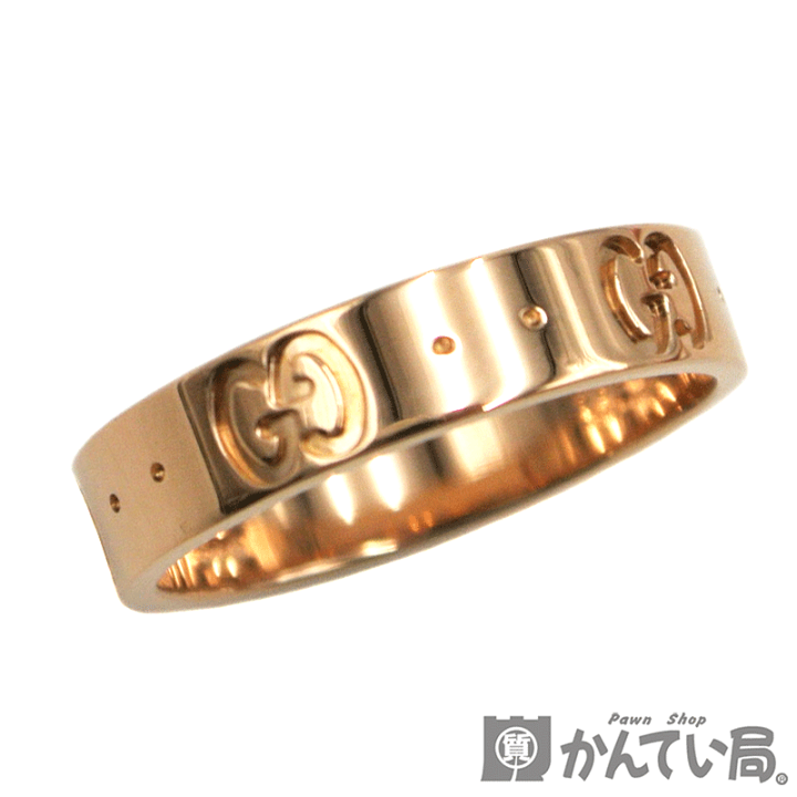 【ギフト】 Au750 楽天市場】GUCCI【グッチ】アイコンリング K18 ピンク PG ピンクゴールド