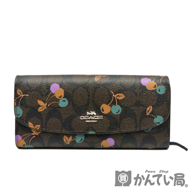 楽天市場】COACH【コーチ】F31562 長財布 シグネチャー スリム 