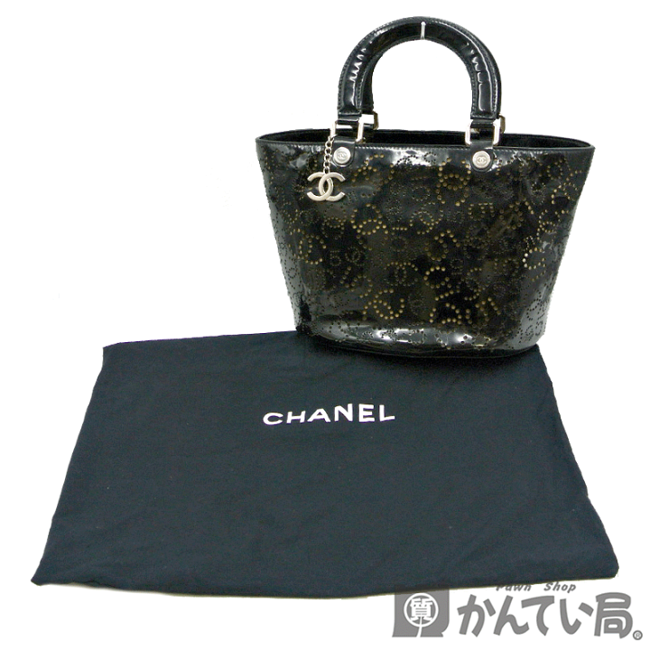 楽天市場】CHANEL【シャネル】A31335 パンチング No.5 エナメル トート  