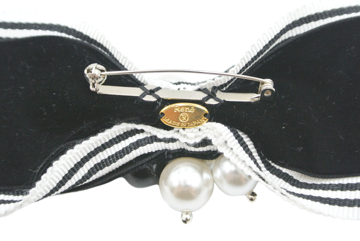 楽天市場】Rene【ルネ】ブローチ コサージュ リボンモチーフ フェイク