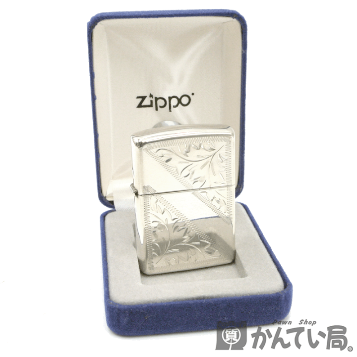 Zippo スターリングシルバー2005年 美品 ケース付き 【公式通販】
