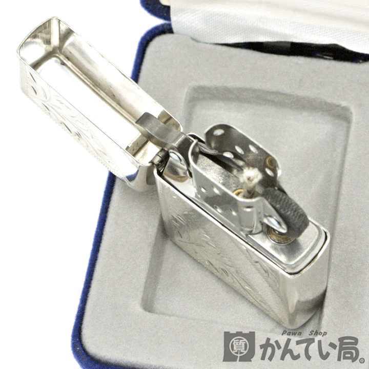 楽天市場】ZIPPO【ジッポー】2005 スターリングシルバー 手彫り 2面 