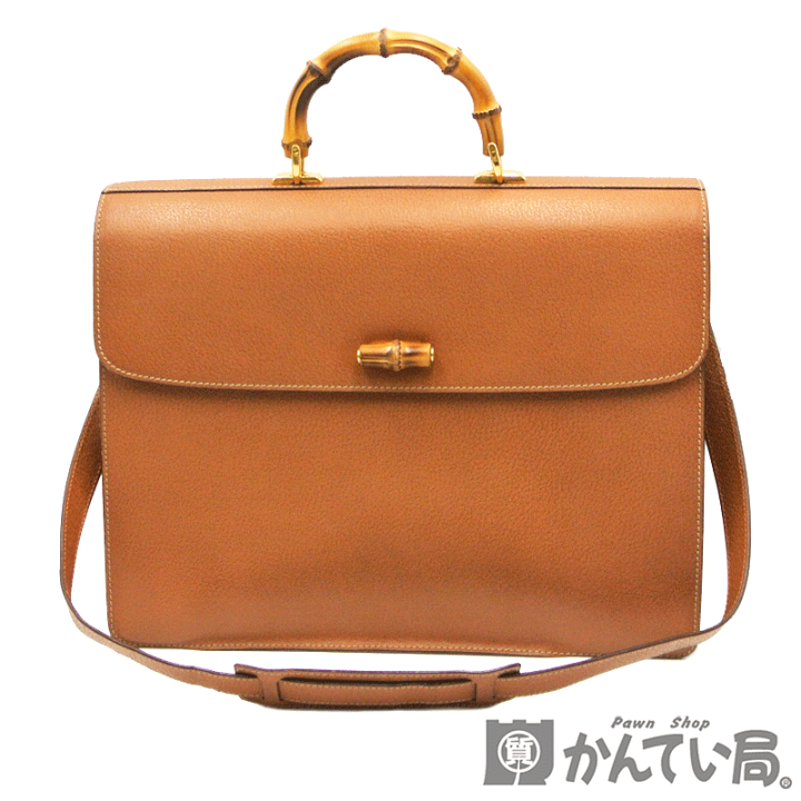 GUCCI グッチ 2WAY ブリーフケース バンブー