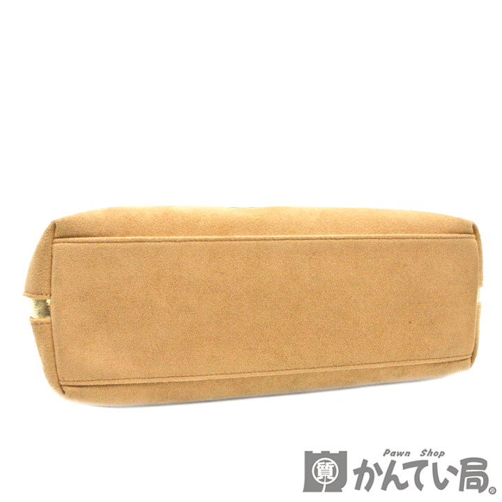 楽天市場】銀座 和光【WAKO】ハンドバッグ スエード ベージュ ゴールド 