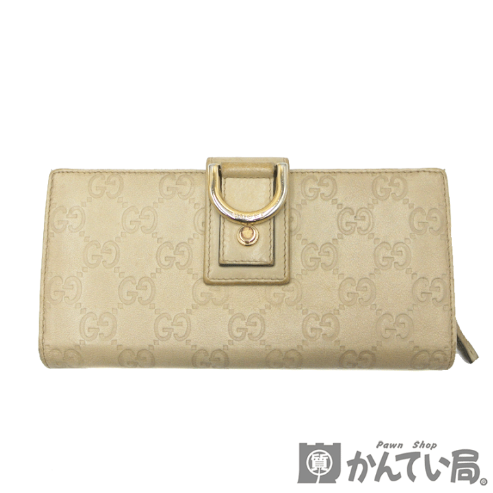 楽天市場】GUCCI【グッチ】154256 シマ 二つ折り長財布 GGロゴ