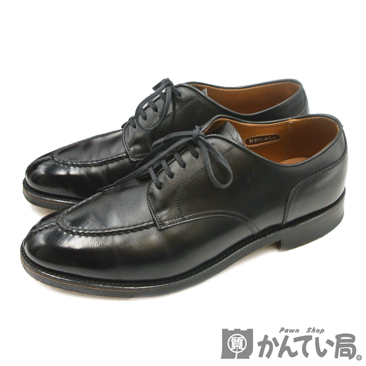 【専用です】REGAL リーガル本革デッキシューズ　25cm  ブラック　シボ革 ✨美品✨リーガル REGAL プレーントゥ【25】シボ革 ブラック