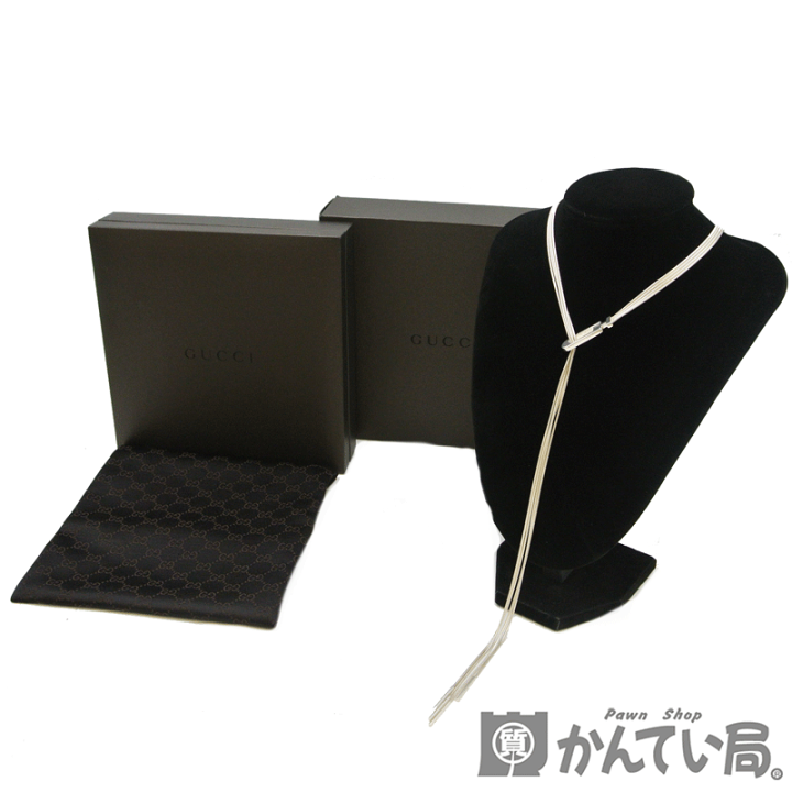GUCCI ラリエットネックレス 楽天市場】GUCCI【グッチ】ラリエットネックレス シルバー925