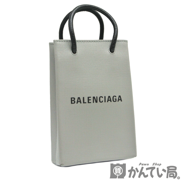 値下げ　美品　BALENCIAGA ショッピング　フォンホルダーバッグ　ホワイト BALENCIAGA 【並行輸入品】バレンシアガ バッグ SHOPPING PHONE