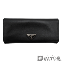 【美品】PRADA プラダ Ｗホック 長財布 ブラック 二つ折り財布 楽天市場】wホック財布 prada(プラダ)の通販
