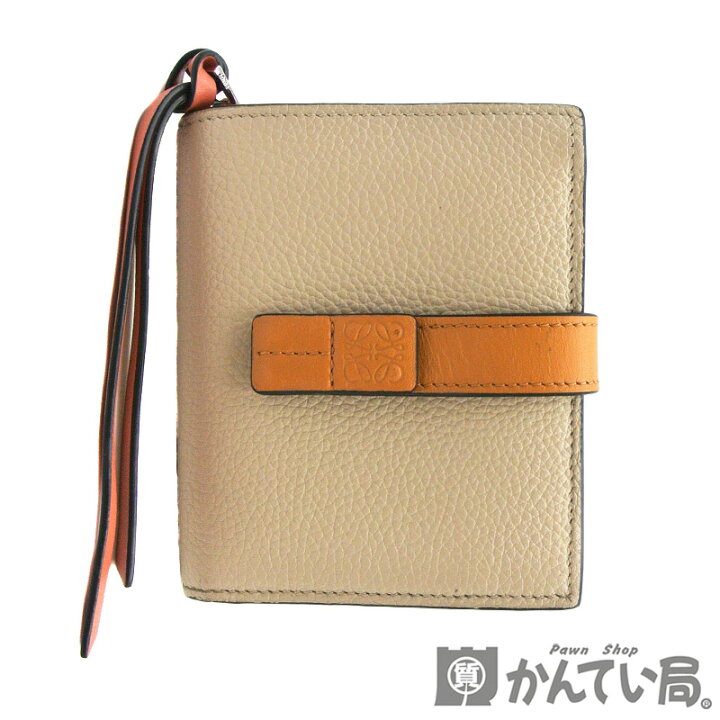 楽天市場】LOEWE【ロエベ】コンパクトジップウォレット ライトオーツ 