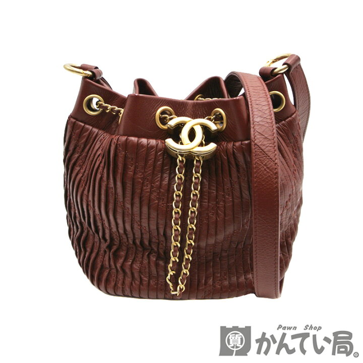 楽天市場】CHANEL【シャネル】シェブロン Vステッチ 巾着バッグ 