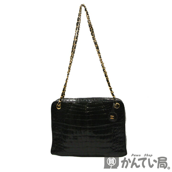 楽天市場】CHANEL【シャネル】クロコ チェーンショルダーバッグ  