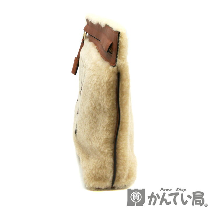 楽天市場】LOEWE【ロエベ】ボア クラッチバッグ ベージュ ブラウン  