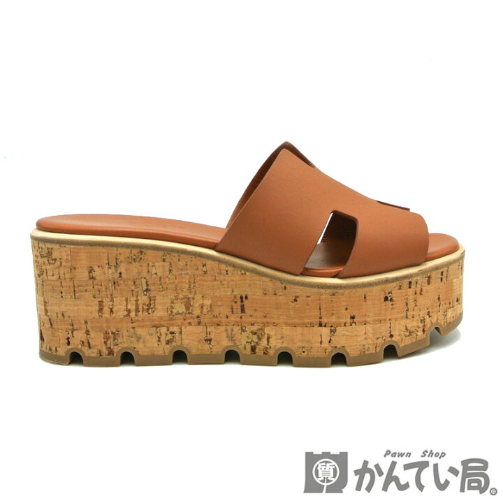 楽天市場】HERMES【エルメス】エズ 30 サンダル 厚底 ナチュラル 
