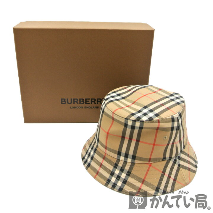 楽天市場】BURBERRY【バーバリー】バケットハット チェック バケハ 