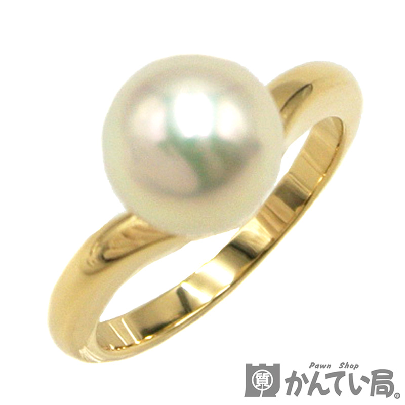 楽天市場】MIKIMOTO【ミキモト】K18 パール 真珠 リング 指輪 ゴールド