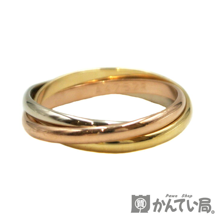 楽天市場】Cartier【カルティエ】トリニティ リング SM 750 K18YG 