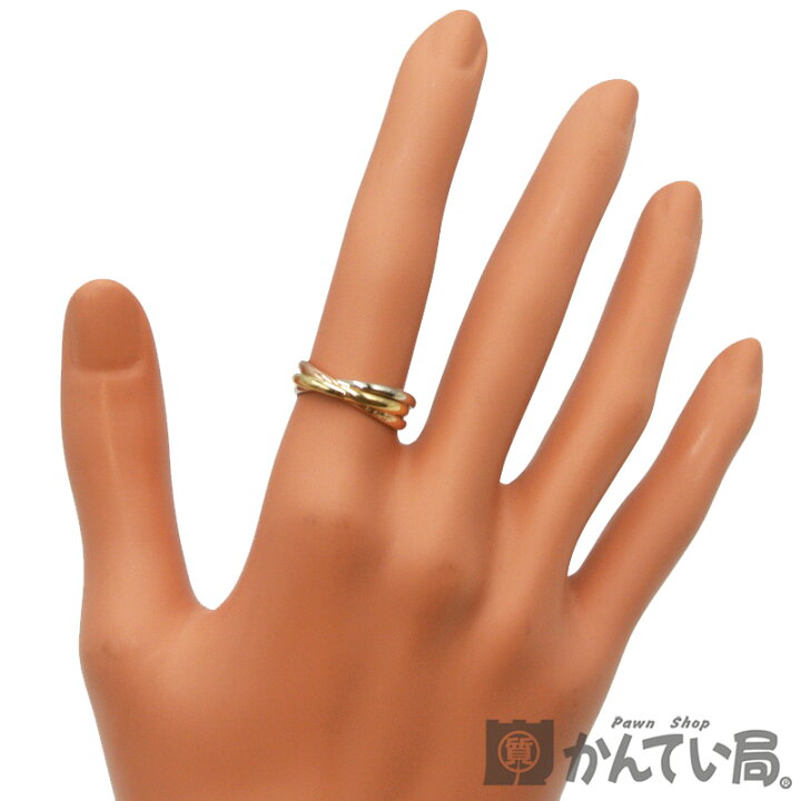 楽天市場】Cartier【カルティエ】トリニティ リング SM 750 K18YG 