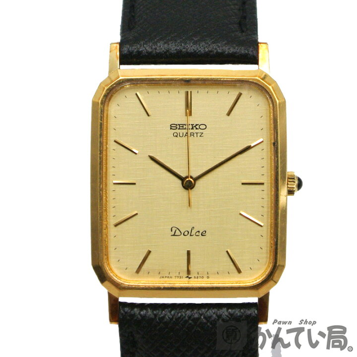 楽天市場】SEIKO【セイコー】7731-5240 Dolce ドルチェ ゴールド文字盤  