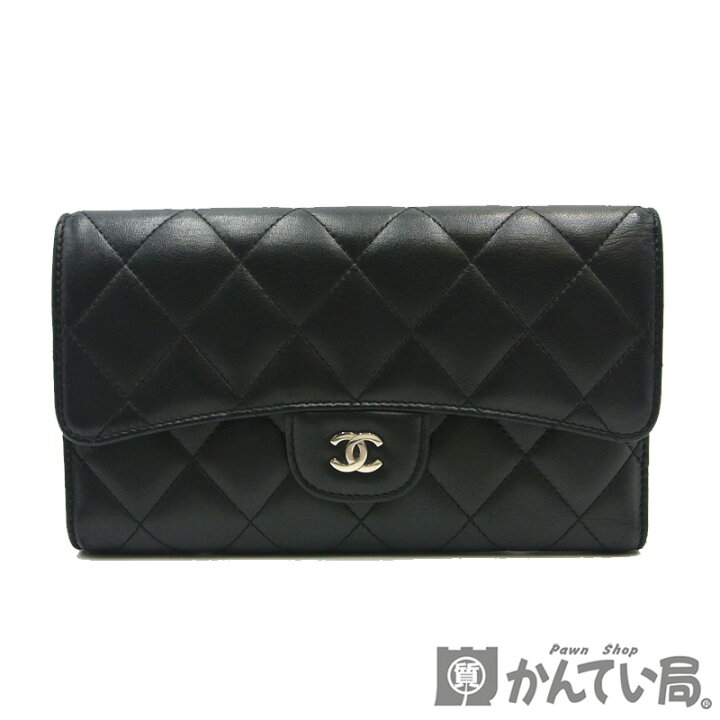 楽天市場】CHANEL【シャネル】マトラッセ 二つ折り 長財布 ラムスキン 