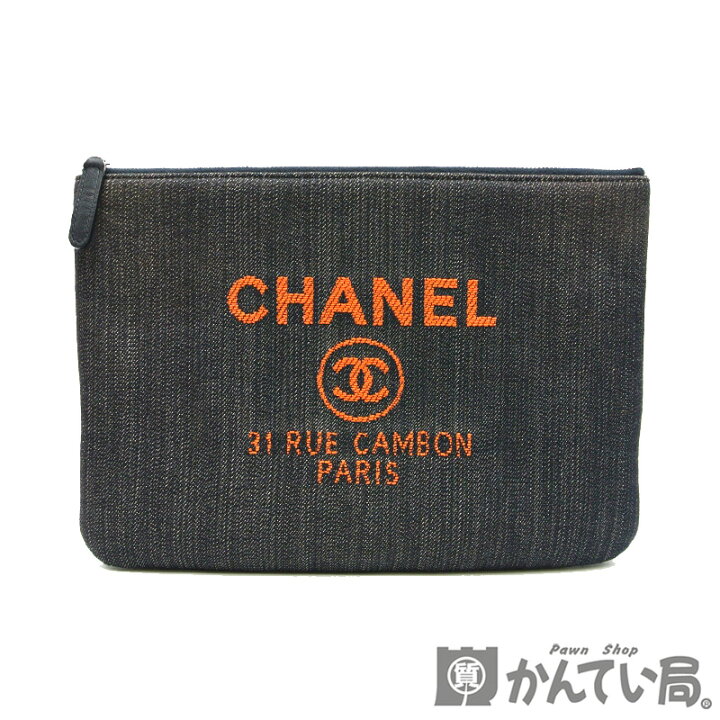 楽天市場】CHANEL【シャネル】A80117 ドーヴィル クラッチバッグ 