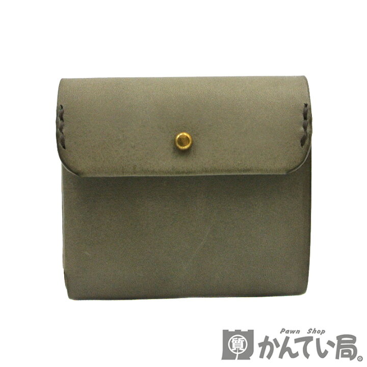 楽天市場】SAFUJI【サフジ】ミニ折り財布 レザー グレイカーキ 