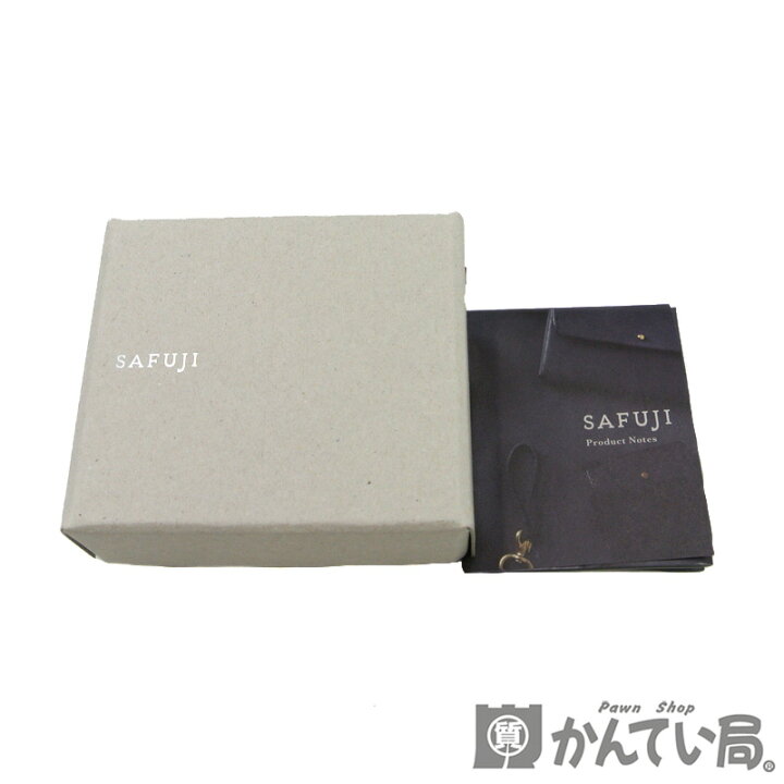 楽天市場】SAFUJI【サフジ】ミニ折り財布 レザー グレイカーキ 