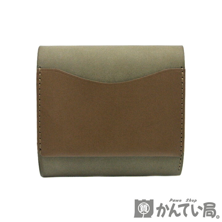 楽天市場】SAFUJI【サフジ】ミニ折り財布 レザー グレイカーキ 