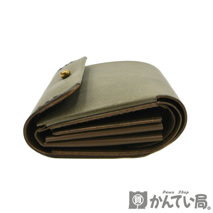 楽天市場】SAFUJI【サフジ】ミニ折り財布 レザー グレイカーキ 