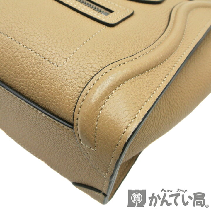 楽天市場】CELINE【セリーヌ】ラゲージ ナノ2WAYバッグ ベージュ系 