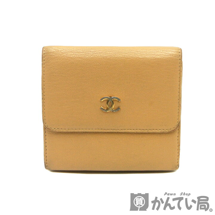 楽天市場】CHANEL【シャネル】三つ折り財布 ココマーク Wホック レザー  