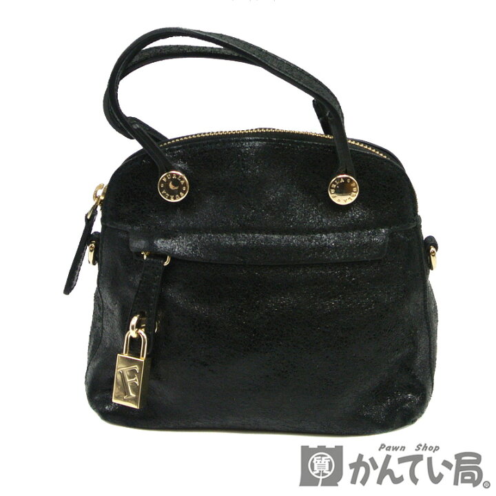 楽天市場】FURLA【フルラ】パイパーミニ ハンドバッグ レザー ブラック 