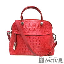 楽天市場】フルラ クロコ型押し バッグ（カラーピンク）の通販 