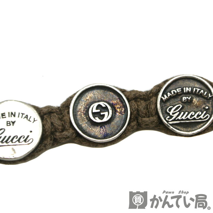 楽天市場】GUCCI【グッチ】アイコンロゴ コインブレスレット シルバー 