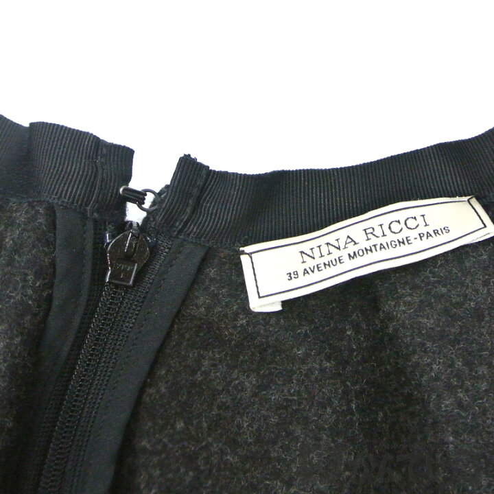 楽天市場】NINA RICCI 【ニナリッチ】スカート ダークグレー系 表記 