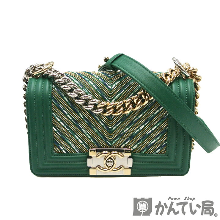 楽天市場】CHANEL【シャネル】ボーイシャネル Vステッチ チェーン