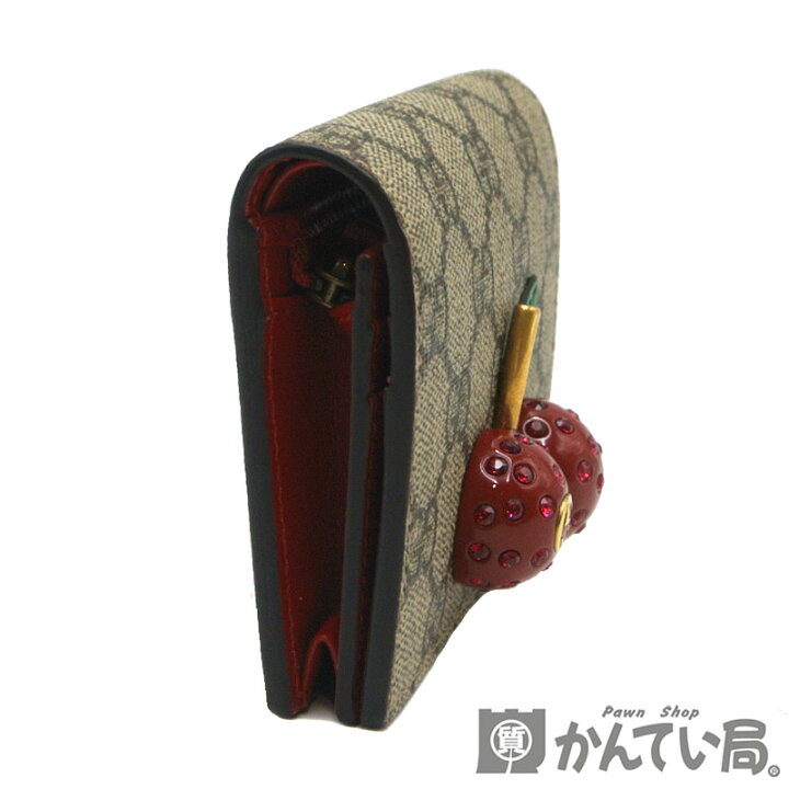 楽天市場】GUCCI【グッチ】二つ折り財布 GGスプリーム さくらんぼ 