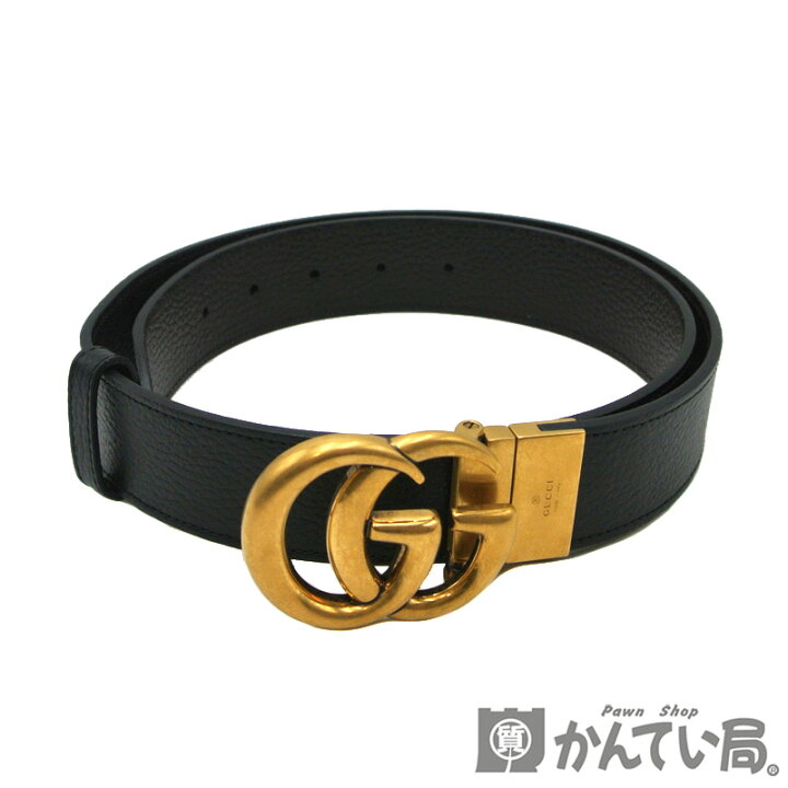楽天市場】GUCCI【グッチ】GGマーモント リバーシブルベルト ブラック 