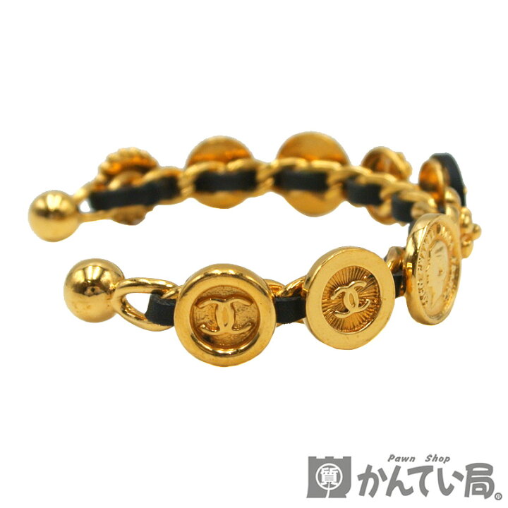 楽天市場】CHANEL【シャネル】ブレスレット バングル 96P コイン ココ 