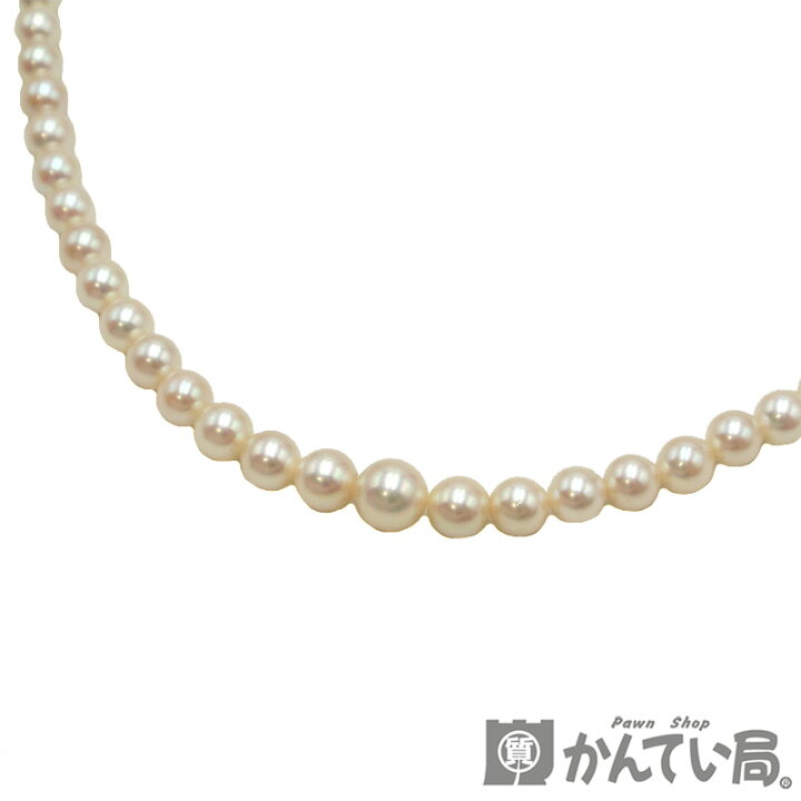 楽天市場】パールネックレス 真珠 約5mm～約8.5mm玉 14K 全長：約46cm 