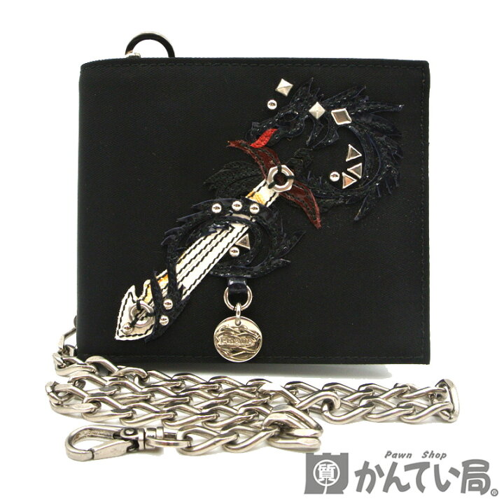 楽天市場】PRADA【プラダ】2M0738 TESSUTO TATTOO ドラゴン 二つ折り  