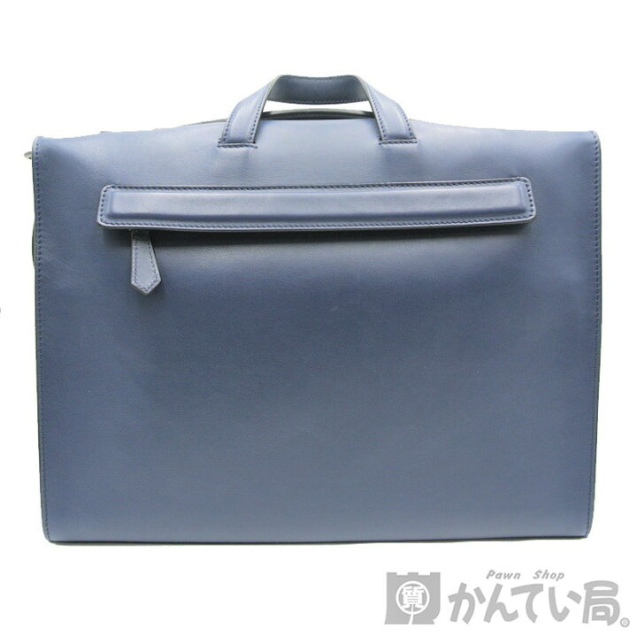 フェンディビジネスバッグ ブリーフケース カーフ ブルー青  