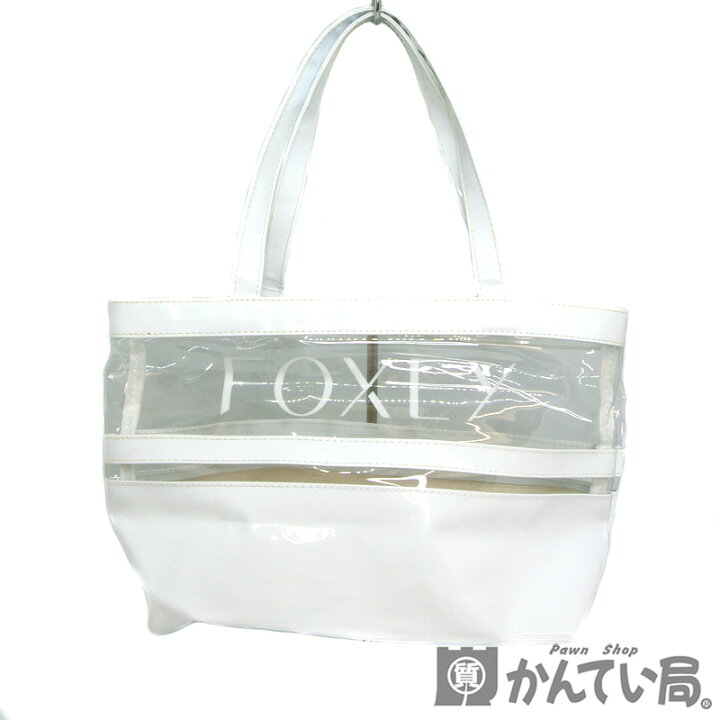楽天市場】FOXY【フォクシー】クリア ホワイト ビニール トートバッグ 