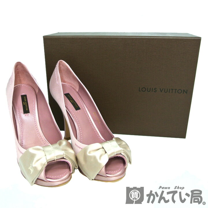 楽天市場】LOUIS VUITTON【ルイヴィトン】オープントゥ パンプス 