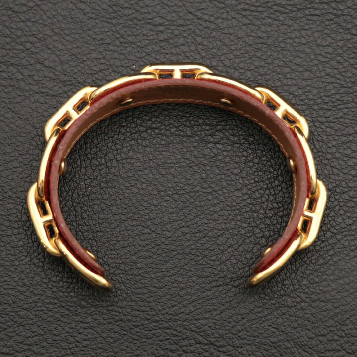 楽天市場】エルメス【HERMES】 シェーヌダンクル レザー バングル 