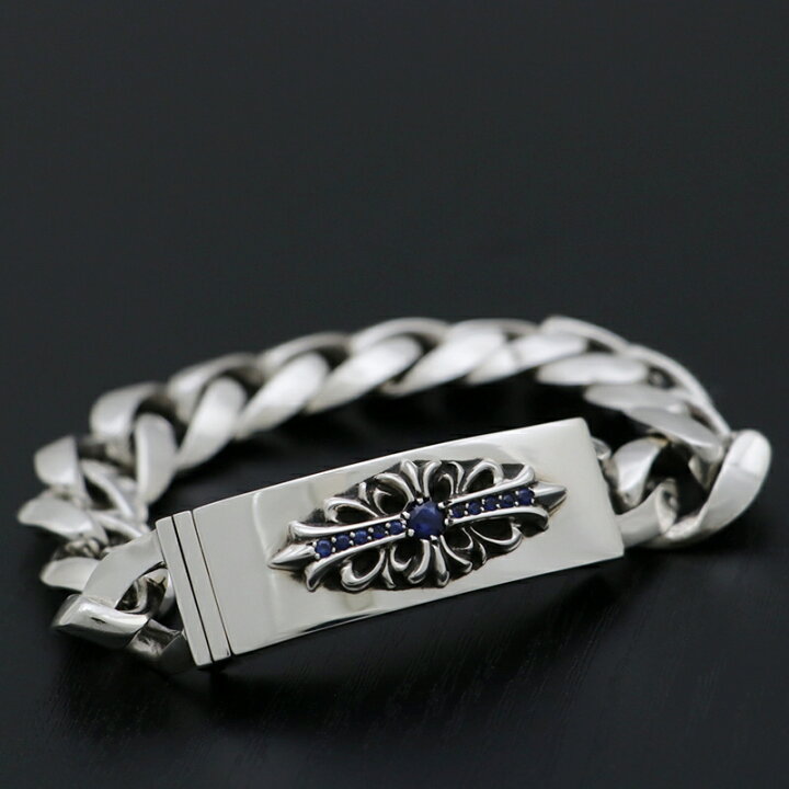 楽天市場】クロムハーツ【CHROMEHEARTS】【サファイヤ】IDブレスレット 