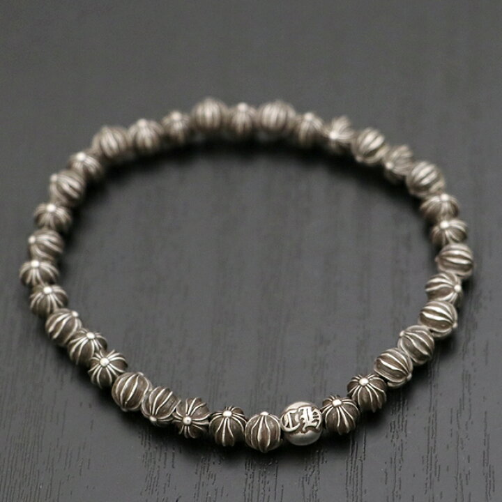 楽天市場】クロムハーツ【CHROMEHEARTS】 シルバービーズブレスレット 